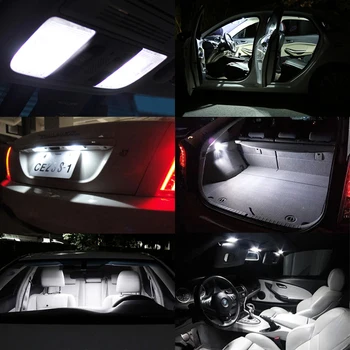 LED-uri de Interior Bec Kit Pentru Volvo V40 V50 V60 V70 V90 1995-2016 2017 2018 2019 Mașină de Lectură Cupola Lămpii din Portbagaj Canbus