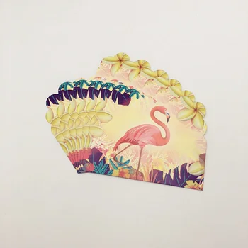 6pcs Hawaii Petrecere Luau Flamingo Roz Invitații Pentru Ziua de nastere Partid Eveniment Decor Consumabile