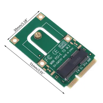 Laptop-Calculator PC Mini PCI-E la M2 Adaptor Convertor Card de Expansiune pentru Compatibil-Bluetooth-WiFi Module Ușor de Utilizat