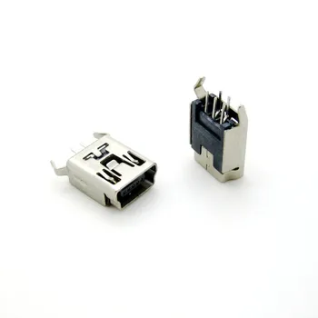 10BUC Mini USB Tip B de sex Feminin 5 Pini DIP 2 pin Verticale Picior Soclu PCB Conector