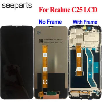 Testat de Lucru Pentru OPPO Realme C25 Display LCD Touch Screen Digitizer Înlocuirea Ansamblului Realme C25 Telefon 6.5