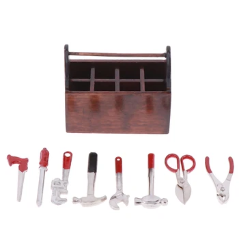 8pcs/set 1:12 Păpuși Accesorii Mini set de Instrumente Handmade, DIY Casa Papusa Mini Mobilier Model Seturi de Scule