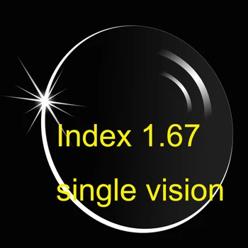 1.67 indice ridicat Asferice viziune unică(UV400) HMC / super-subțire/ anti-reflexie si anti-zgariere 005