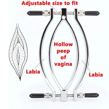G-spot Stimulator din Oțel Inoxidabil Labiile Clip Clemă de Sclavie Vagine Jucarii Sexuale pentru Femei BDSM Clitoris Vagin Deschizator Pasarica Clip