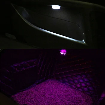 Masina Mini Cu Led-Uri Touch Comutator De Lumină Auto Wireless Lampă Ambientală Portabile De Lectură Noapte Acoperiș Bec Auto Lumina De Interior Accesorii