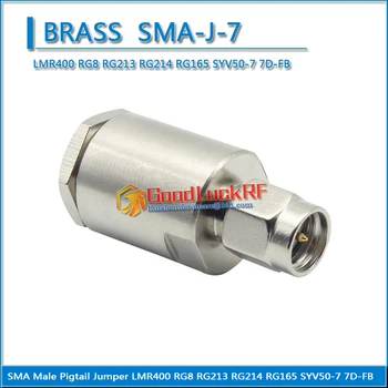 1X Buc SMA Male plug Clema de Lipire forLMR400 RG8 RG213 RG214 RG165 SYV50-7 7D-FB Cablu RF Conector Coaxial de Alama Placat cu argint