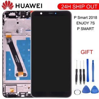 Display Pentru Huawei P Inteligente 2018 FIG-LX1/LA1/LX2 Display LCD Touch Ecran Înlocuire Ecran pentru Huawei p inteligente/Bucurați-vă de 7S Display