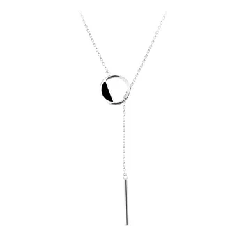 Foxanry de Argint de Culoare Colier Trend Creativ Elegant Ciucure Geometrice Clavicula Lanț de Bijuterii Cadouri pentru Femei Accesorii