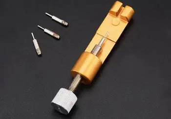TIke Toker,Metal FIERBINTE Reglabile curea de Ceas Curea Brățară de Link-ul de Pin Remover Instrument de Reparare Kit Red Brățară Lanț de Pin Remover 10