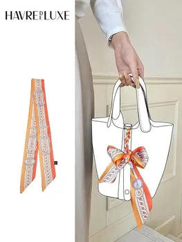 Coșul de legume eșarfă de mătase mâner sac portabil Panglică Silkdiy banda de Păr transformare single-cumpărare accesorii
