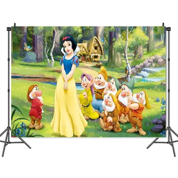 Disney Princess snow White Fundal Șapte Pitici fata la mulți ani Decor Petrecere Copil de Dus Fata Faovr Banner Consumabile