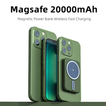 20000mAh Magnetic Power Bank Portabil Încărcător Pentru Magsafe Încărcare Rapidă Wireless Baterie Externă pentru iPhone 11 12 13 14 pro max