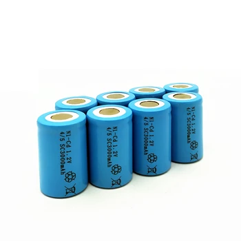 Noi, de Înaltă Calitate Baterie Reîncărcabilă Sub C 4/5 SC NI-Cd 1.2 V 3000MAh,Nu File, Pentru Burghiu,Șurubelniță