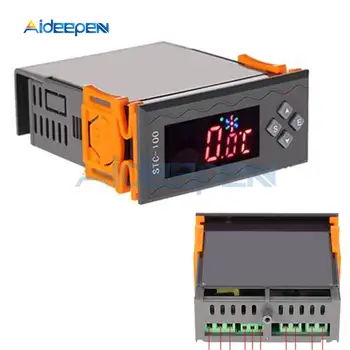 STC-3000 STC-1000 STC-100 Controler de Temperatura de 12V, 24V, 110V-220V LED Digital Termostat de Control Termostat + Senzor NTC
