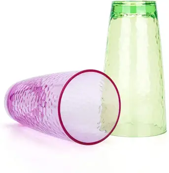 26-uncie Mare Acrilice Ochelari Pahar de Plastic/Pahare,set de 6 Multi-Ciocanul Stil,BPA Free