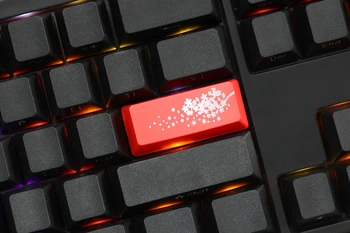 Noutatea Strălucească Prin Taste ABS Gravat Strălucească Prin sakura negru rosu personalizat tastatură mecanică enter backspace