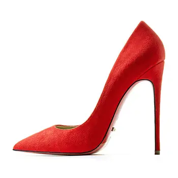 Brand De Lux Sexy Fund Roșu Pantofi Deget A Subliniat Primăvară Superficial Sexy Femei Pompe Rochie De Petrecere Nunta Tocuri Inalte