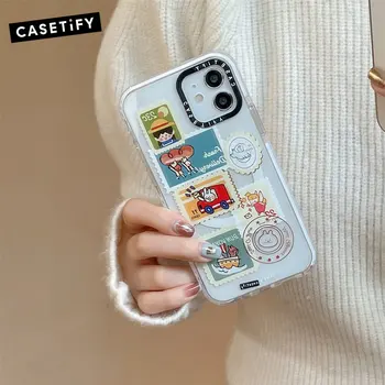 CASETIFY coreean Grup de Femei Magnetic Magsafe de Încărcare fără Fir de Cazuri pentru IPhone 11 12 13 14 Pro Max Caz rezistent la Socuri Acoperirea
