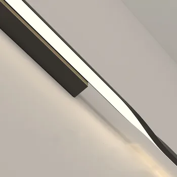 LED-uri Moderne Acrilice Liniar de Perete de Lumină Montate Lumini Skyline Liniar de Bandă Tranșee de Perete de Fundal Coridor Noptiera