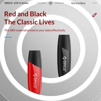 ORICO Nouă Tendință USB3.2 260MB/S USB Flash Drive Black Red Pen Drive de Tip C 256GB 128GB 64GB 32GB Pendrive pentru PC, Laptop Depozitare