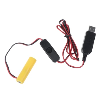 R91A USB Comutator de Alimentare Cablu AA Eliminator de Baterie 6V Înlocuiți 4 Baterii AA