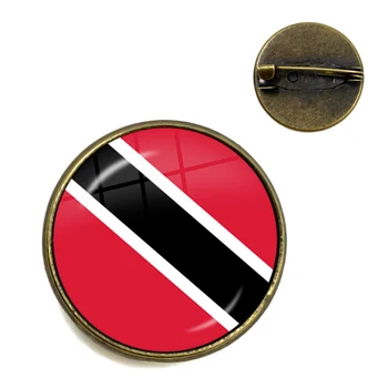 Drapelul național Broșe Trinidad,Sierra leone,Jamaica,Kenya,Ghana,marea BRITANIE,Bulgaria,Estonia,India Cabochon Sticla Guler Ace Pentru Femei