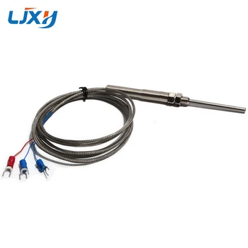 LJXH M8x1.25 Fir de 4m/5m/6m Lungime Cablu 4mm/5mm Diametru Senzor de Temperatură Sondă PT100 Termocuplu Industrial Senzor