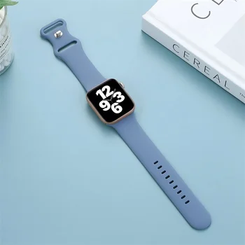 Silicon Sport Band Pentru Apple Watch Seria 7 5 4 3 2 1 6 se 44mm 40mm brățară Brățară de cauciuc Watchband Curea Pentru iWatch 38mm 42mm