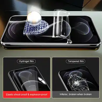HeouYI 4buc 9D Hidrogel Film Pentru Motorola Moto G9 Putere, Plus Joaca G8, G7 Ecran Protector Față de Film de Dropshipping