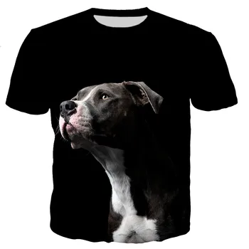 2022 Bărbați/femei Caini Bull Terrier 3D Imprimate T-shirt Casual Moda Harajuku Stil T-shirt Streetwear Topuri