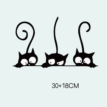 Halloween Trei Pisica Neagra Patch Fier pe Căldură Transfer de Imprimare Autocolante pentru Haine Tricou DIY Aplicatii Termice Patch-uri