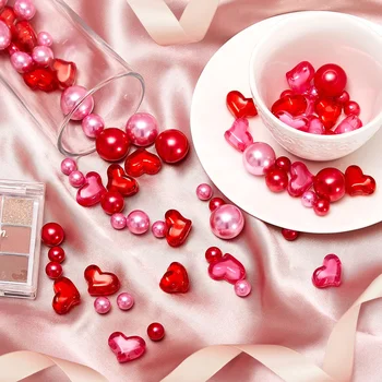 Ziua îndrăgostiților Vaza de Umplere Pearl pentru Vaza Candyland Perle de Apă Geluri Margele Lumanari Plutitoare Centrală pentru Valentine Party Dec