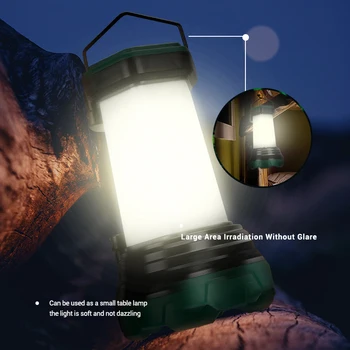 De mare Putere Lanterna LED-uri Cob Lumina Partea de Lumină Puternică Lanternă Luminos Proiector Portabil Pentru Exterior Urgență Camping Lumina