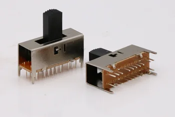 SS-44D04 4P4T se ocupe de înălțimi pot fi personalizate glisați comutatorul de 20 pini cu 4 pin fix