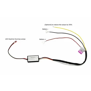 Lumini de zi Controller DRL Controller Auto cu LED-uri Auto Cablajului Releului Dimmer On/Off 12-18V Ceață de Lumină Contro