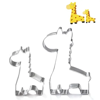 Forma de girafa Biscuit Mucegai Bakeware Fondant Tort Mucegai DIY Zahăr ambarcațiuni 3D produse de Patiserie Tăietori Cookie Instrumente de Copt