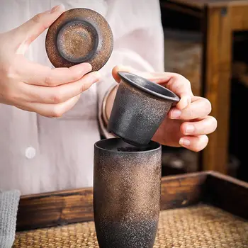 Japoneze Retro Cesti de Ceai 230ML Portelan Apă Ceașcă de Ceai Vintage de uz Casnic de Cafea Espresso Cana Ceramica de Cafea Cesti Ceașcă de ceai Gresie