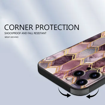 Telefonul TPU Caz Acoperire pentru Moto G50 G8 G9 Plus Joace G Stylus C 20 30 O Fuziune G60 G30 Crescut de Aur Phink Model Capa Stil